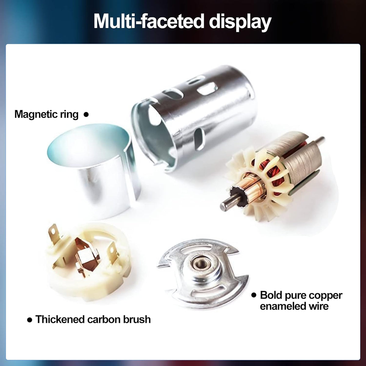 775 High Torque DC Motor, 12V/24V, 10K/20K RPM, D Shaft, 1-Pack