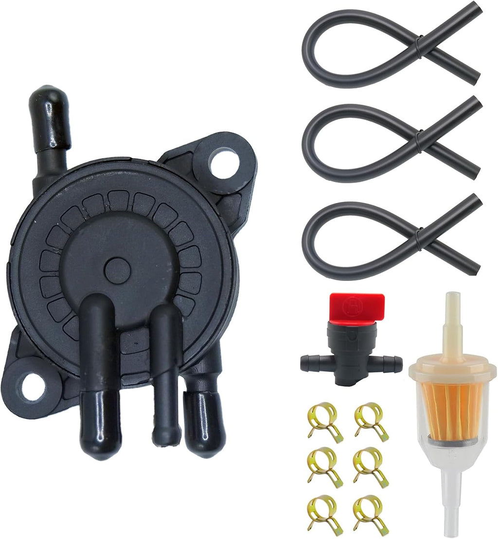 16700-Z6L-003 Fuel Pump with Filter and Fuel Valve Fit for Honda GX630 GX630R GX630RH GX660 GX660R GX660RH GX690 GX690R GX690RH GXV630R GXV630RH GXV690R Cub Cadet RZT-L42 Mower Fuel Pump