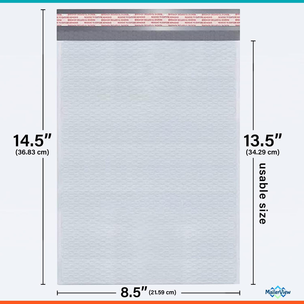Bubble Mailers 8.5x14.5, Self Seal Poly Padded Envelopes #3, 100 Pack Bulk