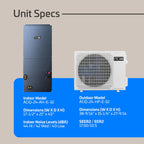 Essentials 2 Ton 17 SEER2 Central AC Heat Pump System, 10kW, Thermo