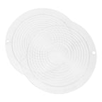 1Pair Clear Range Hood Lamp Shade Replacement Kitchen Light Cover for Various Models Easy Installation Construction Enhanced Illumination for Indoor Cooking Spaces