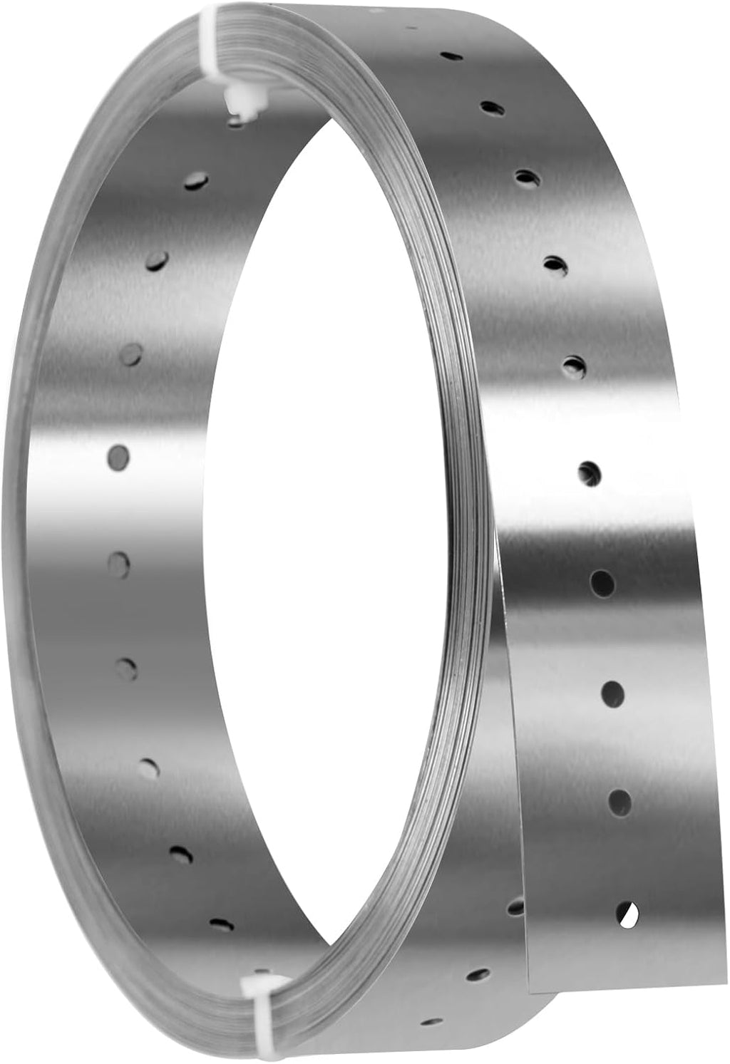32ft Stainless Steel Strapping,1-5/8" Width Perforated Metal Strap