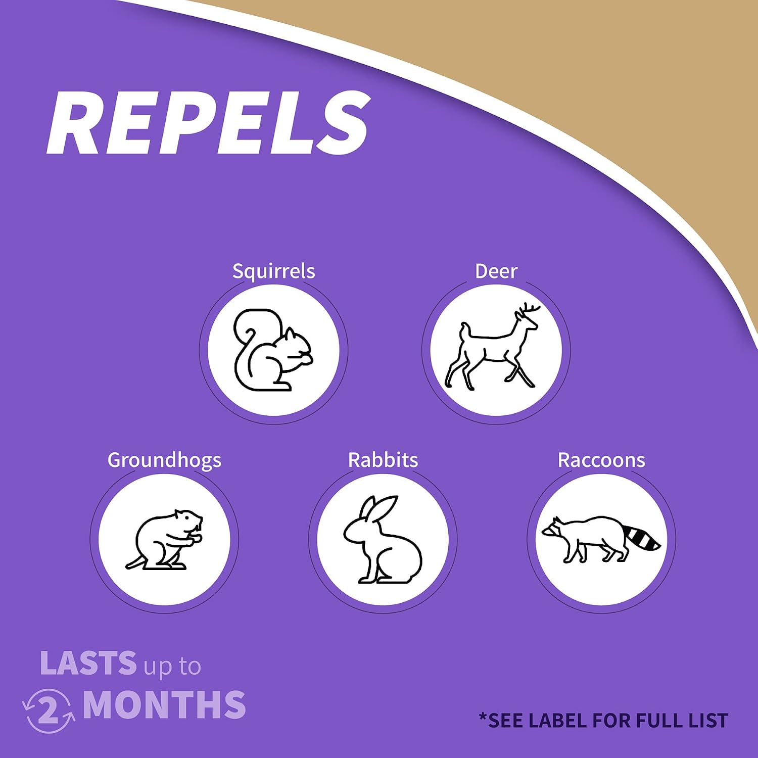 Repels-All Animal Repellent Granules, 6 lbs. | Ready-to-Use Deer & Rabbit Repellent, Deter Pests from Lawn & Garden