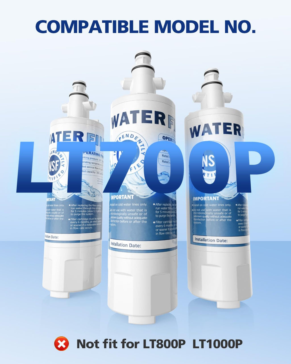 ADQ36006101 Water Filter Replacement for LG LT700P