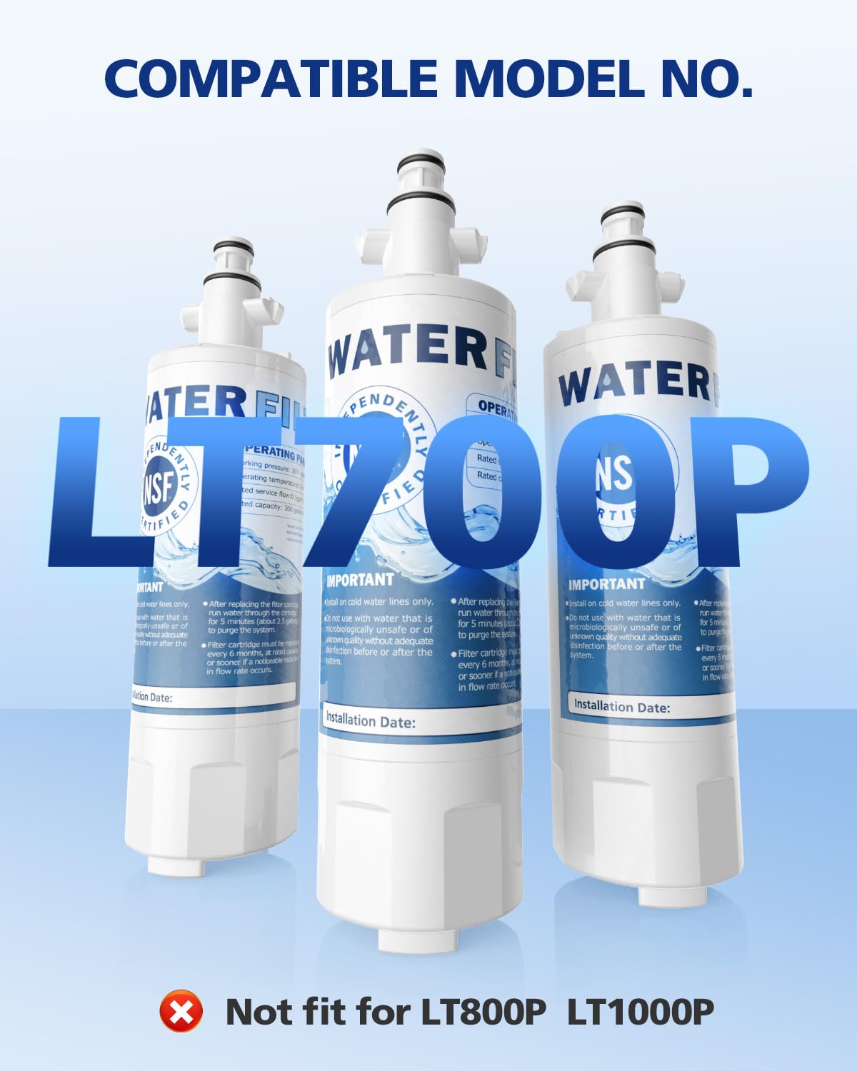ADQ36006101 Water Filter Replacement for LG LT700P