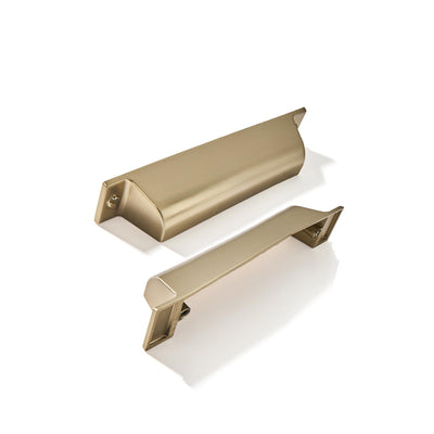 5 Pack 2-1/2" Center to Center Champagne Bronze Cabinet Cup Pulls Drawer Pulls Kitchen Hardware Honey Bronze Channing