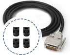ECSiNG 2pcs 9 Pin DB9 RS232 Male Connector Metal Housing Adapter with Hollow Gold-Plated Pins