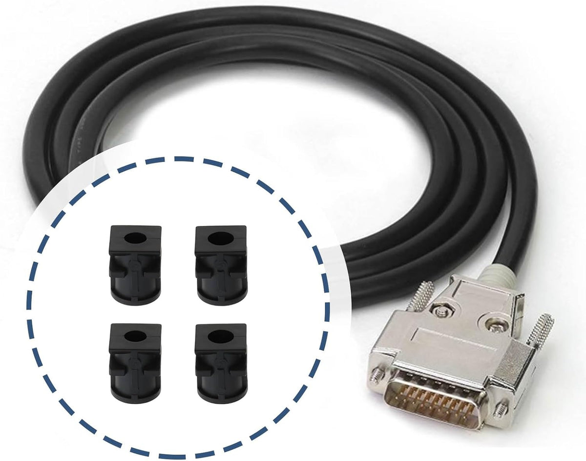 ECSiNG 2pcs 9 Pin DB9 RS232 Male Connector Metal Housing Adapter with Hollow Gold-Plated Pins