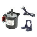60KTYZ 110V 5-6RPM Speed Reducing Gear Motor with Bracket Gear Reduction Motor Holder and Power Cord