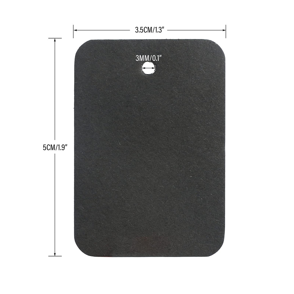 1000 PCS Price Tags, 1.9 X 1.3 in Black Paper Unstrung Labels