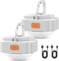 Rechargeable Camping Lights FLY2SKY 2Pcs White Tent Lights Mini Flashlight Portable LED Camping Lantern Survival Gear
