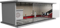 1/64 Diorama Display Case with LED Lights for 1/64 Scale Model Car | Compatible with Hot Wheels Matchbox Mini GT