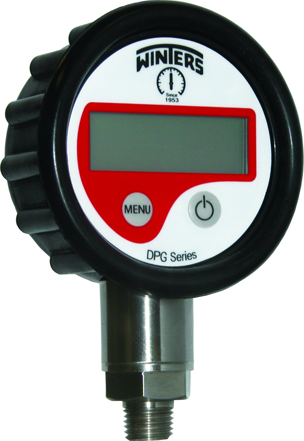 Winters DPG224 DPG Series Digital Pressure Gauge, ABS Case, Rubber Boot, Stainless Steel Socket, 2.5" Dial, 0-10000 psi