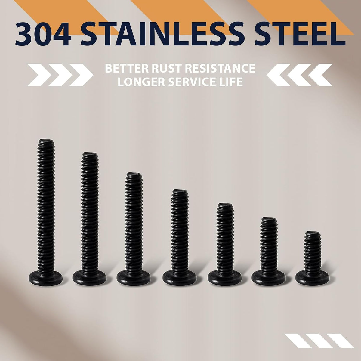 1/4-20 x 1-1/2" (20 Pack) Flat Head Hex Socket Cap Screws Bolts, Black Oxide 304 Stainless Steel 18-8, Hex Drive, Fully Machine Thread Furniture Bolts, with Hex Spanner