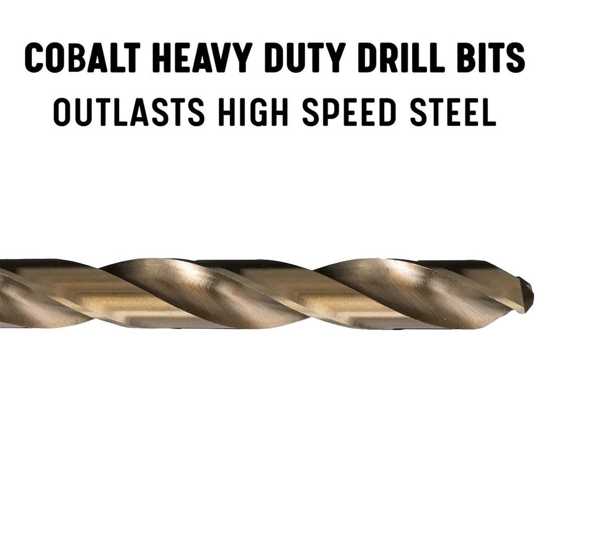Drill America 115 Piece m35 Cobalt Drill Bit Set (1/16"-1/2", A-Z, #1-#60), DWDCO Series