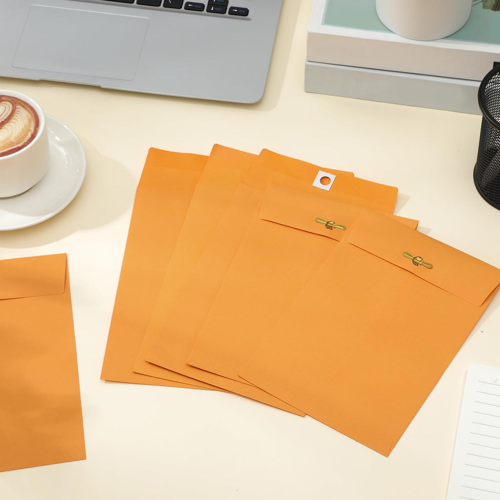 50 Pcs Manilla Clasp Envelopes Kraft Closure