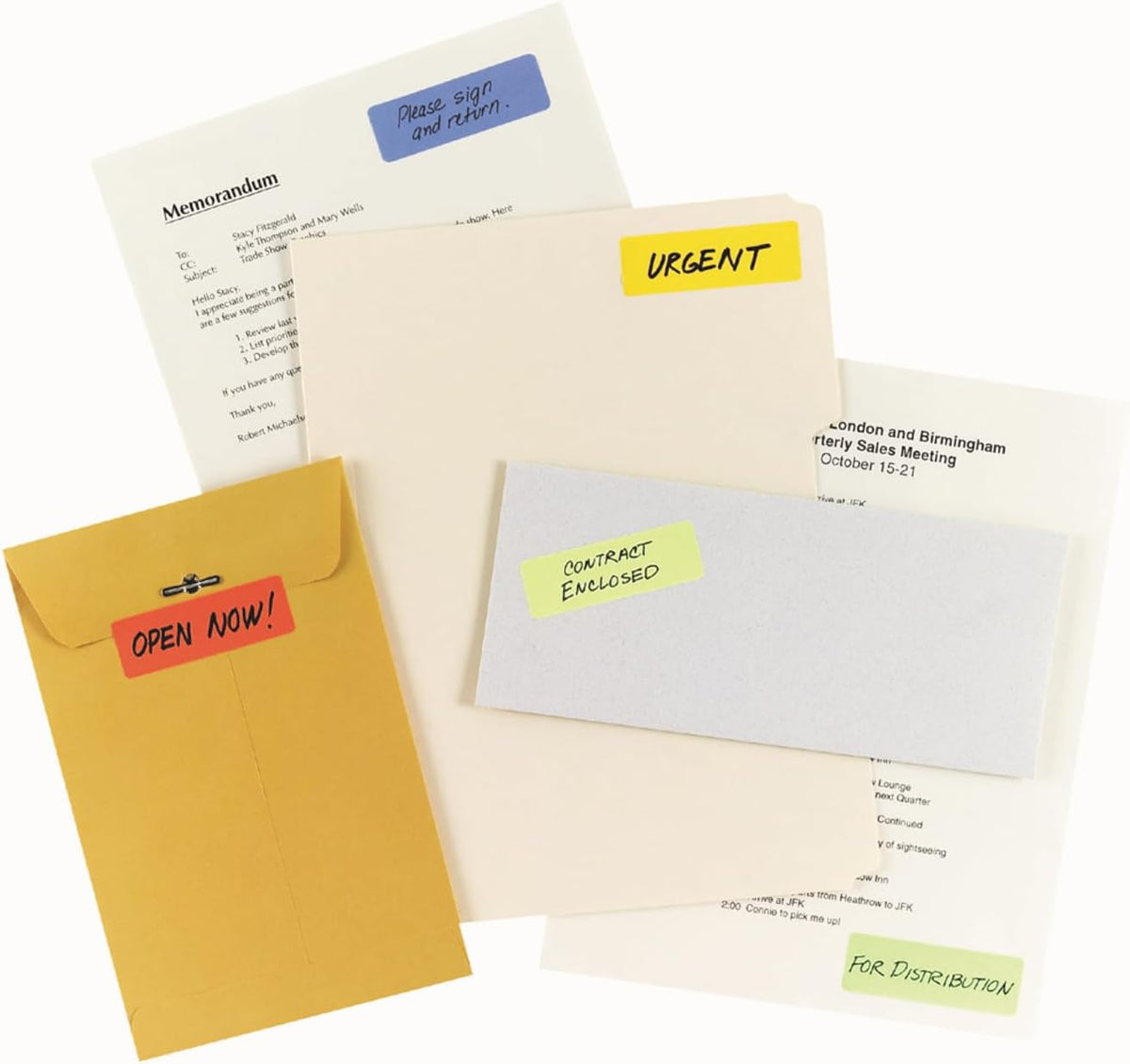 Self-Adhesive Removable Labels, 1 x 3 Inches, Orange Neon, 200 per Pack (05477)