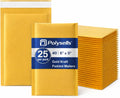 #0 Kraft Bubble Mailers 6x9 Inch 25 Pack, Self Seal Padded Envelopes for Jewelry, Accessories, Cosmetics, Photos