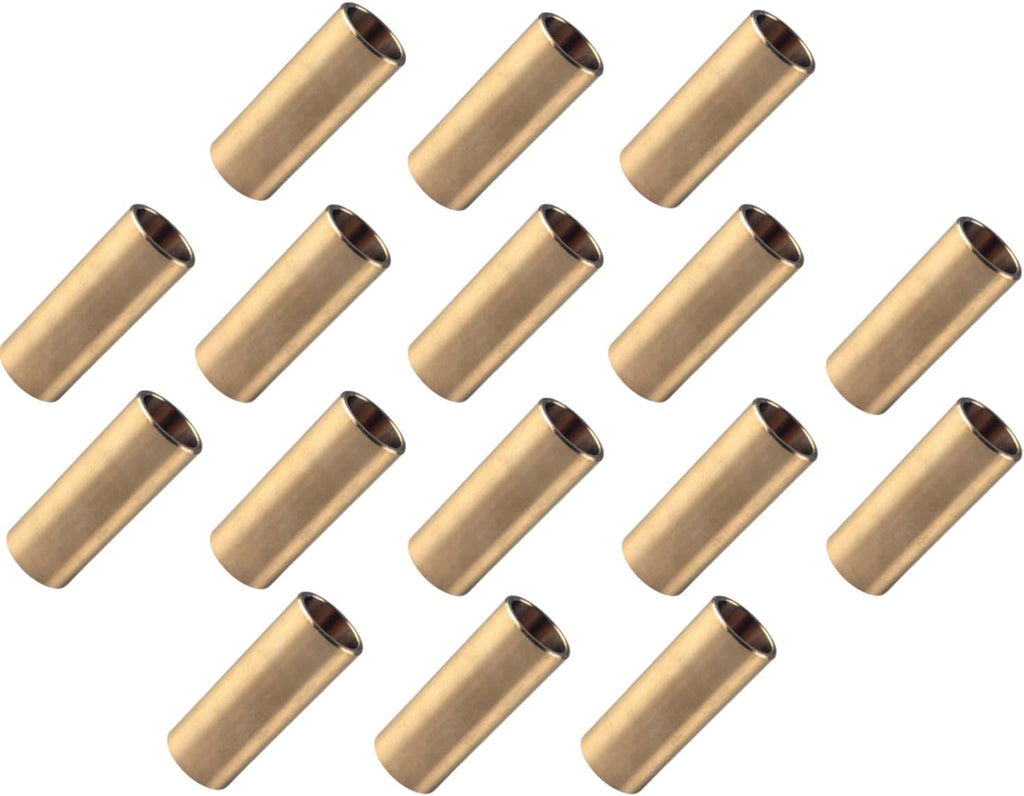 Brass Trailer Leaf Spring Bushing Kit Shackle Bushings for Trailer Axle Compatible with Double Eye Springs ID 9/16"
