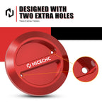 NICECNC Red 2pcs Aluminum RZR Floor Drain Plug