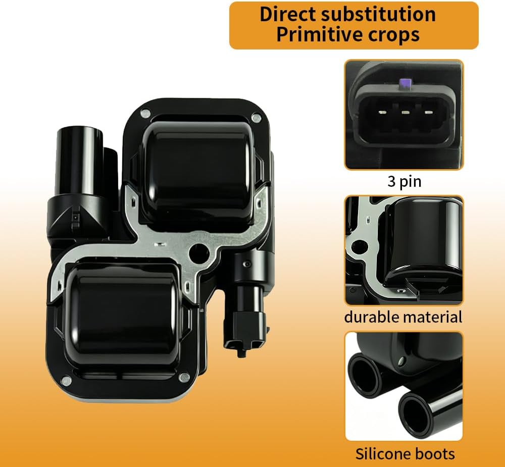 Set of 6 UF375 Ignition Coil Pack & Iridium Spark Plug for Can-Am Outlander