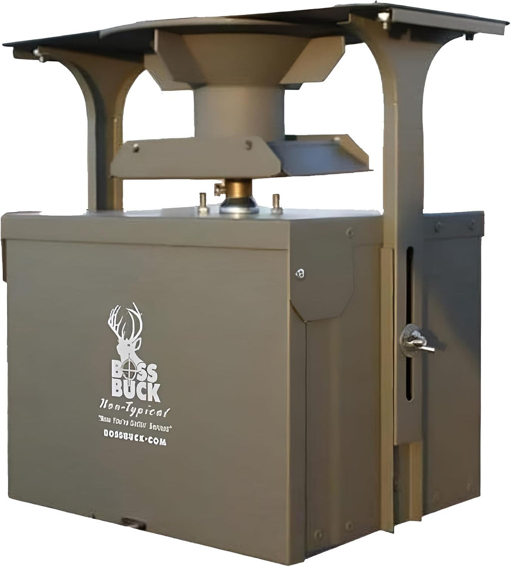 12V Auto Large Feed Kit | Hunting Versatile Automatic Durable Steel Control Box with Digital Timer & Motor for Deer