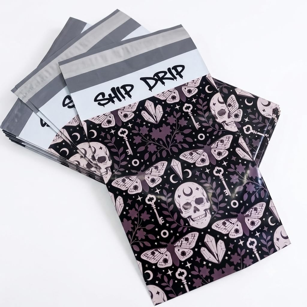 Aesthetic Poly Mailers- Celestial, 25 Pack, 6x9 Inches