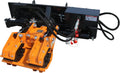 32FT Double Pole Claw Dual Grapple Skid Steer Attachments Heavy-Duty Root & Brush Grapple Bucket for Bobcat, Loader