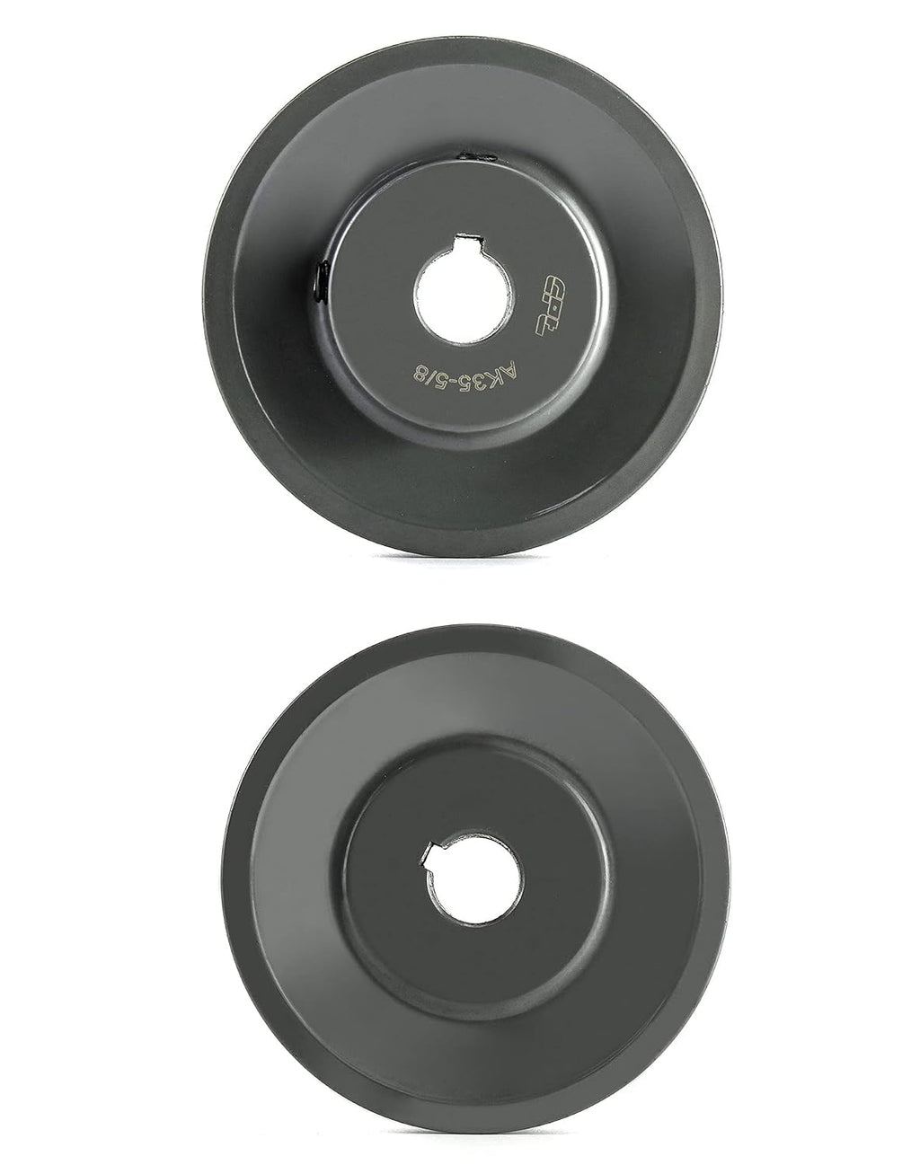 QWORK AK3558 Single Groove Web Sheaves, 3.55" OD 5/8" Bore V-Belt Sheave, A Belt Section, Cast Iron,for V-Belt