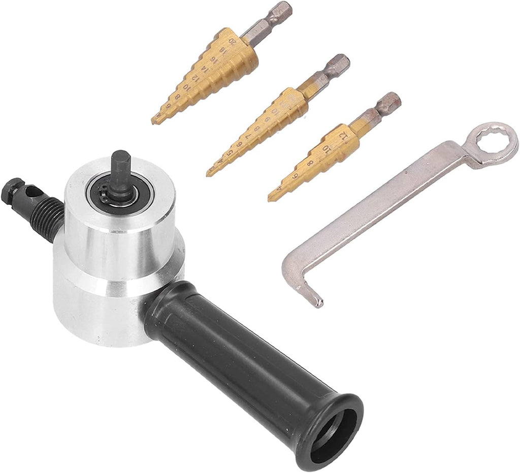 Double Head Nibbler Professional Grade Aluminum Alloy High Speed Steel Cobalt Step Drill Bits with 3 Piece Set for