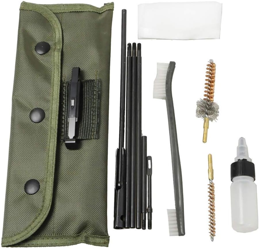 Funpower Rifle Gun Cleaning Kit Set Pistol Brushes Cleaner for 5.56mm .223 22LR .22 Cal