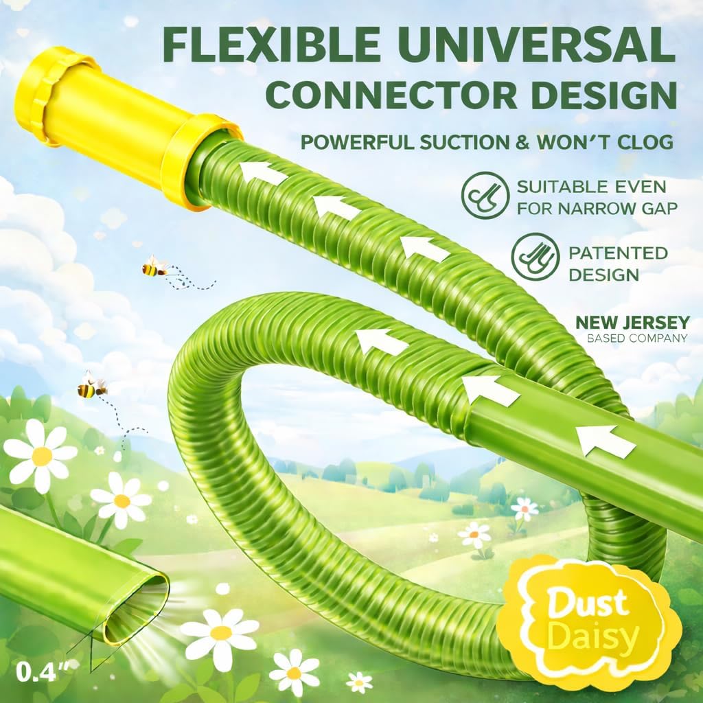 Dust Daisy Slip-On Dryer Vent Cleaner Kit, 30" Long