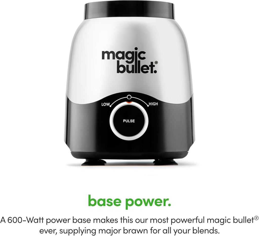 Combo Blender, 600W, 48oz Pitcher, 16oz Cup with To-Go Lid, Easy Cleaning, Cross Blade
