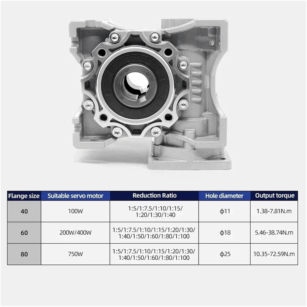 CNC Worm Gearbox Speed Reducer for AC Servo Motor