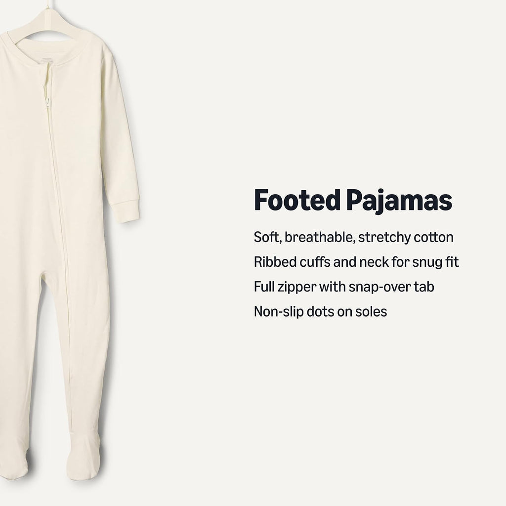 x Sofia Grainge Unisex Toddlers and Babies' Snug-Fit Cotton Footed Pajamas, Pack of 2