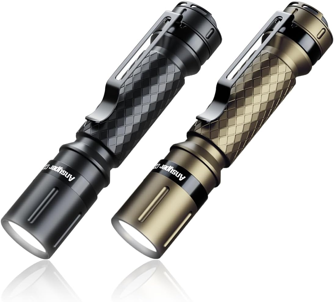 2-Pack Mini LED Penlight, Small Pocket Flashlight with Clip, AAA | 3 Modes Compact Tactical Torch for Emergency &