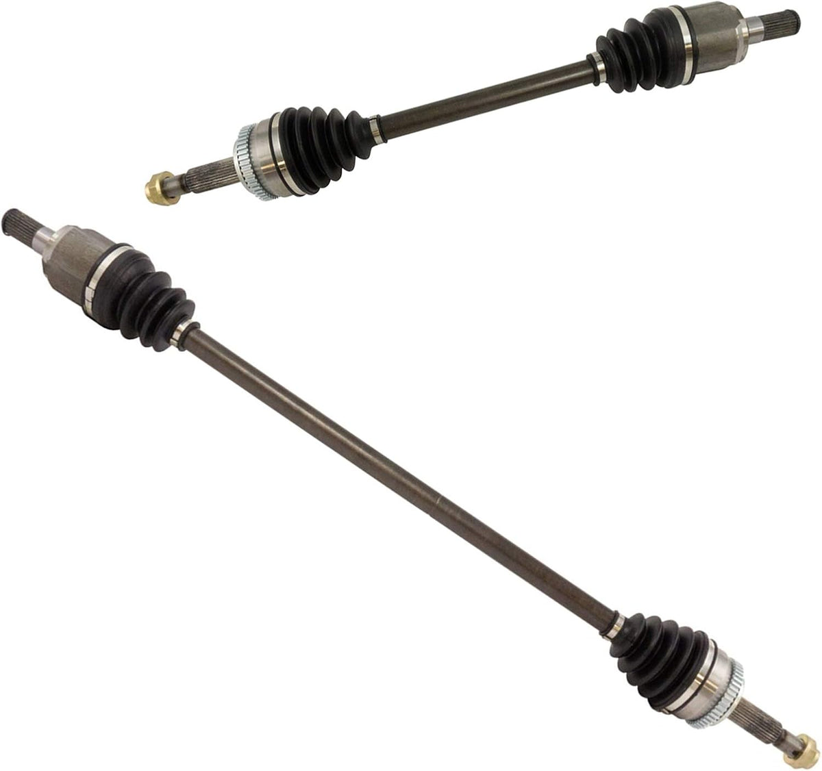 TRQ Front 2 Piece CV Axle Shaft Assembly Set
