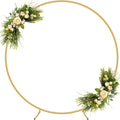 Round Backdrop Stand 6FT, Metal Balloon Arch Frame with Base for Ceremony