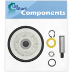 2x 12001541 Drum Support Roller Kit Replacement for Dryers