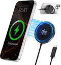 25W Magnetic Wireless Charger, Qi2.2 Fast Wireless Charging Pads with Kickstand,MagSafe Charger for iPhone
