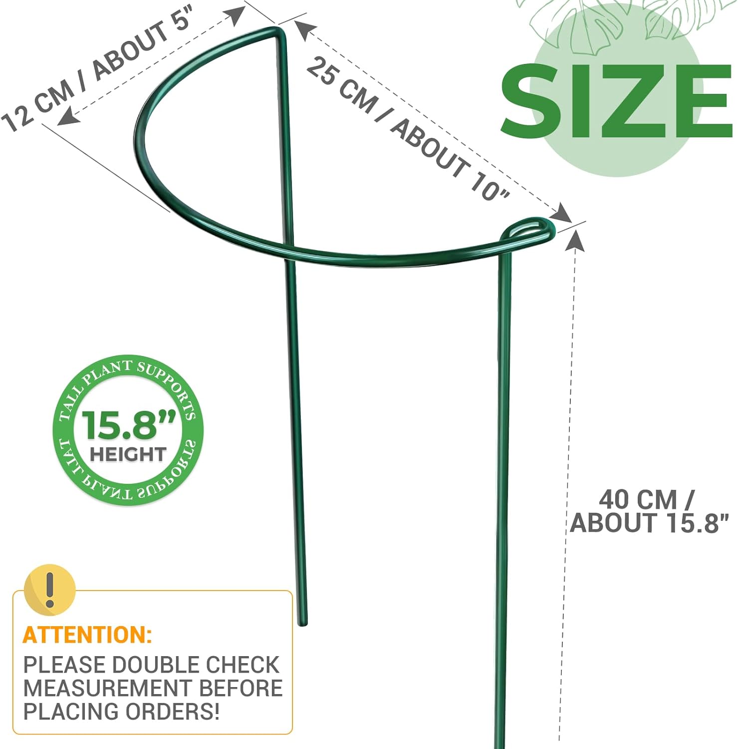 Plant Support Stakes, 4 PCS Plant Stakes, Plant Support, Peony Cages and Supports, Garden Stakes, Plant Stakes for