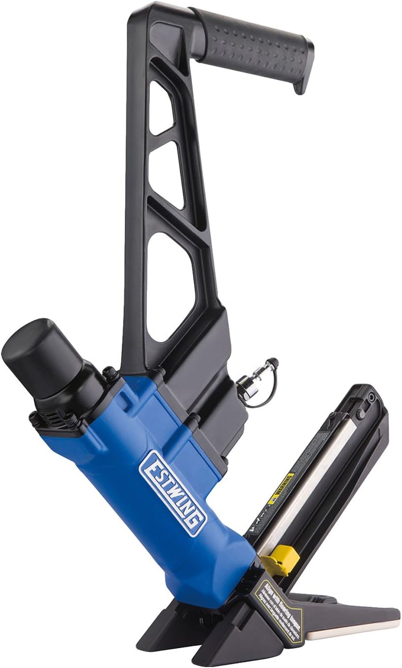 EFL50Q Pneumatic 2-in-1 15.5-Gauge and 16-Gauge 2" Flooring Nailer and Stapler Ergonomic and Lightweight Nail Gun for