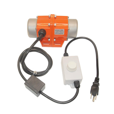 Concrete Vibrator Motor, 60W, 3600rpm, Speed Adjustable, Aluminum Alloy Case, 110V AC with US Plug， Concrete