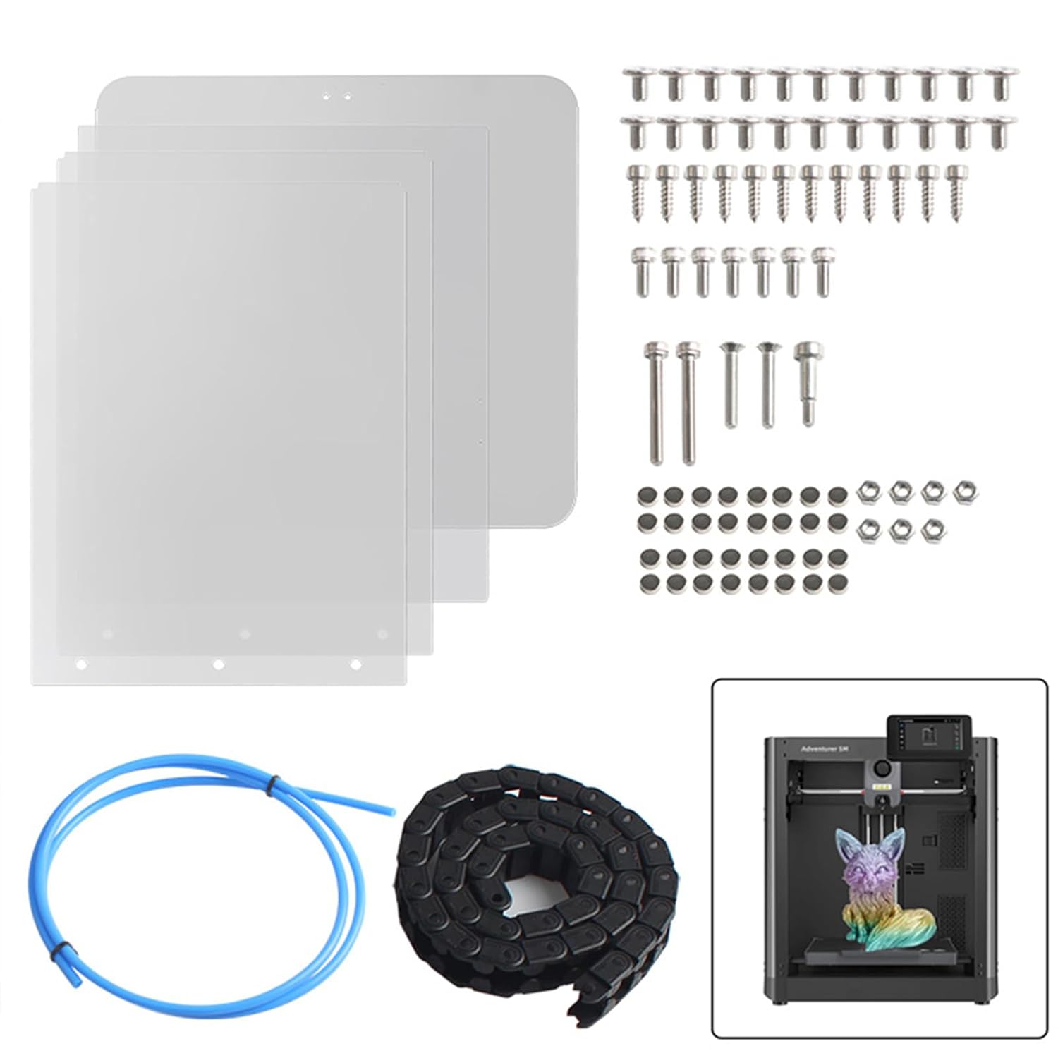 3D Printer Enclosure Kit PC Cover, Safety Protection Cover for 3D Printers, Noise Reduction and Dust Proof Enclosure