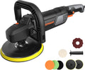 Buffer Polisher Kit for Car 12.5Amp 6 Inch/7 Inch Rotary Car Polisher Waxer | 6 Variable Speed 1000-3000rpm