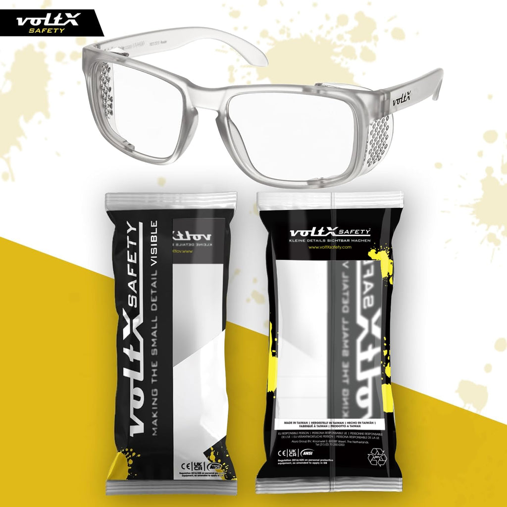 CRYSTAL Clear Full Lens Reading Safety Glasses +2.0 Dioptre