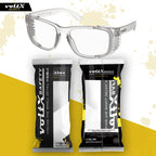 CRYSTAL Clear Full Lens Reading Safety Glasses +2.0 Dioptre