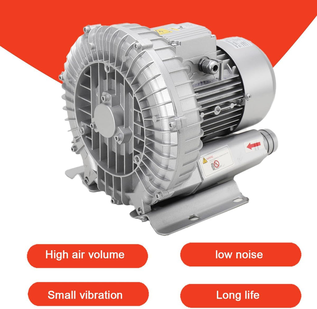 Regenerative Blower, High Pressure Vortex Ring Blower Single Phase 370W