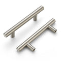 Cabinet Handles, Brushed Nickel,5" Length,3" Hole Center,60 Pack