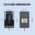 1000N/100Kg/220lb Digital Force Gauge, Large-Screen Push-Pull Meter with Data Output Function, 0.5% Accuracy